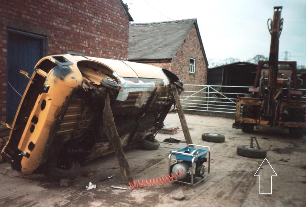 Allegro tipped on side